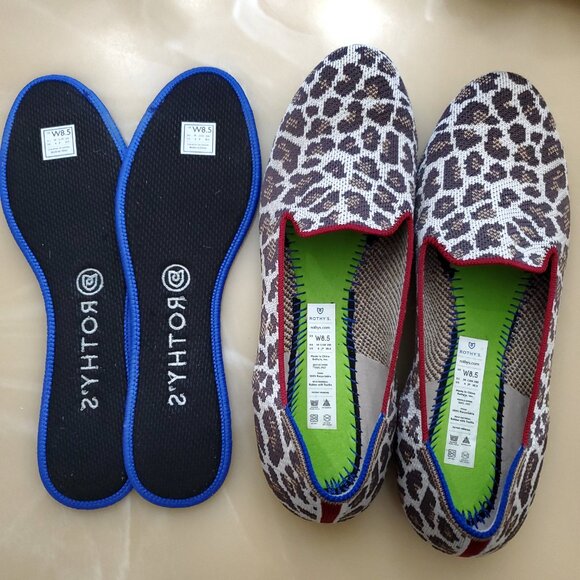 Rothy's The Loafer in the Mocha Spot Leopard Print Size 8.5 - Picture 11 of 13